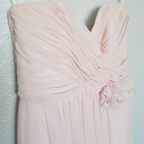 Blush Dessy Collection Bridesmaid Dress - Picture 5 of 8